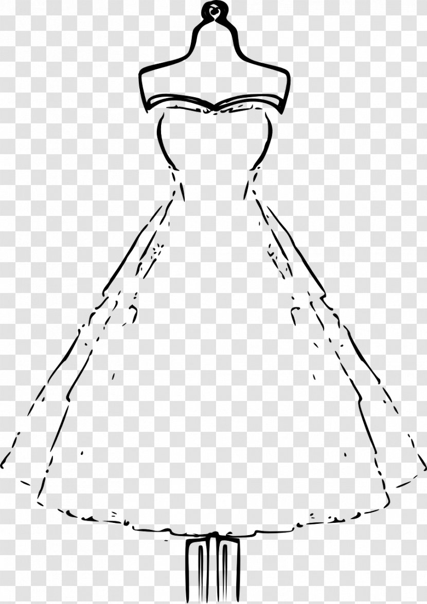 Wedding Dress Bride Clip Art - Gown Transparent PNG