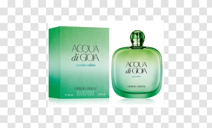 Perfume Acqua Di Gioia Jasmine EDP 100 Ml Giorgio Armani Eau De Parfum Giò - Green Transparent PNG