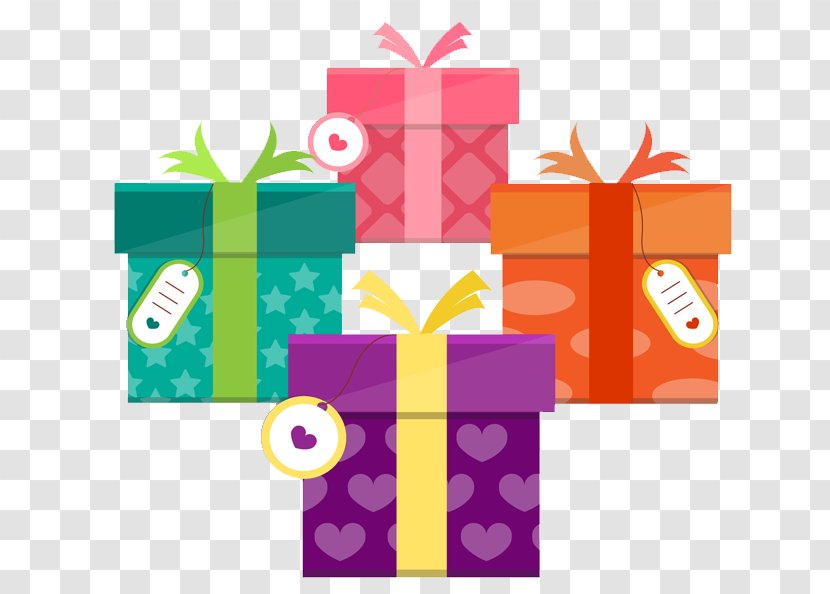 Gift Birthday Box Christmas Day Red - Magenta - Ribbon Transparent PNG