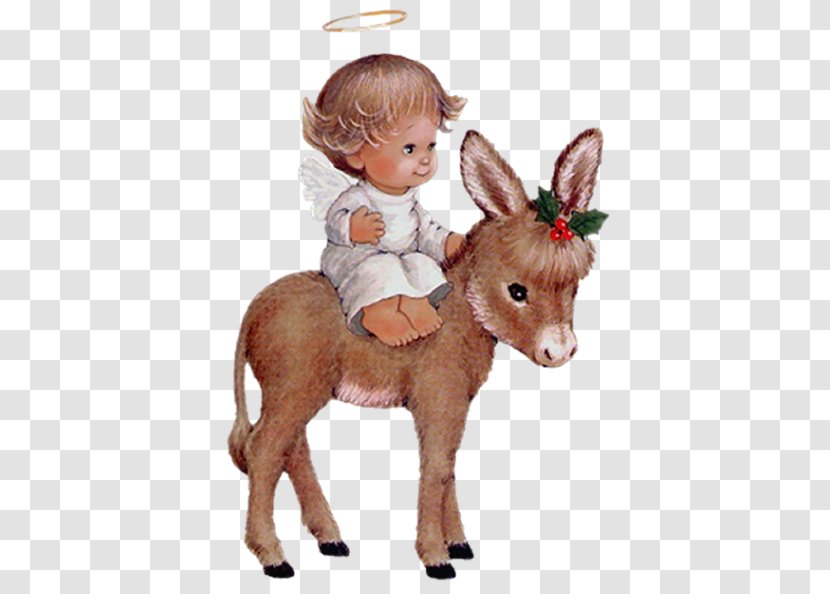 Donkey Image Clip Art Desktop Wallpaper Christmas Day - Angel - Animal Mall Transparent PNG
