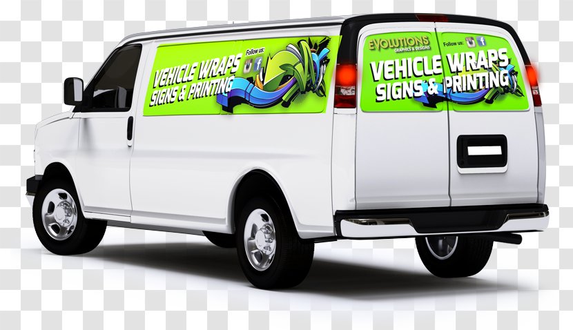Miami Car Graphic Designer Wrap Advertising - Compact Van Transparent PNG