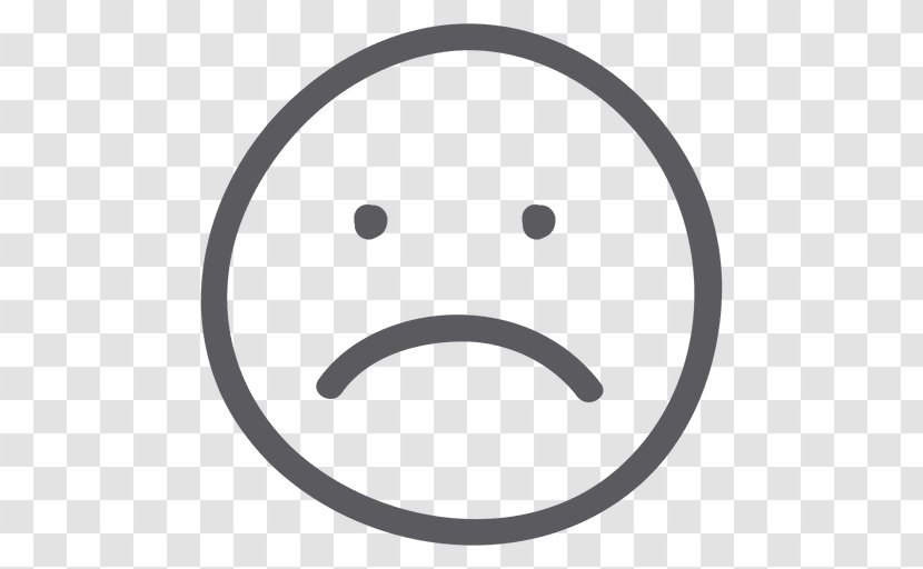 Smiley Face Emoticon Drawing Clip Art - Sad Emoji Transparent PNG