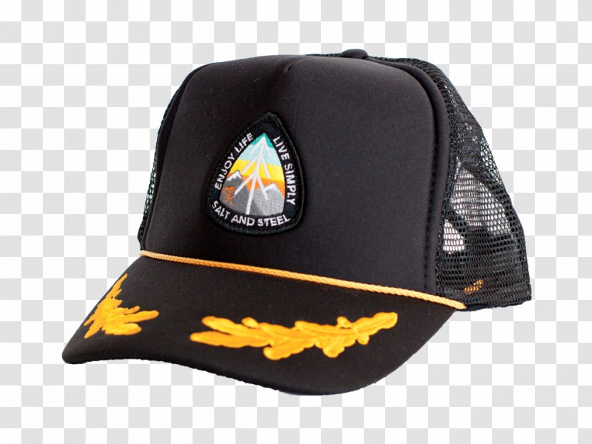 Baseball Cap Badge Salt & Steel Collective Trucker Hat Transparent PNG