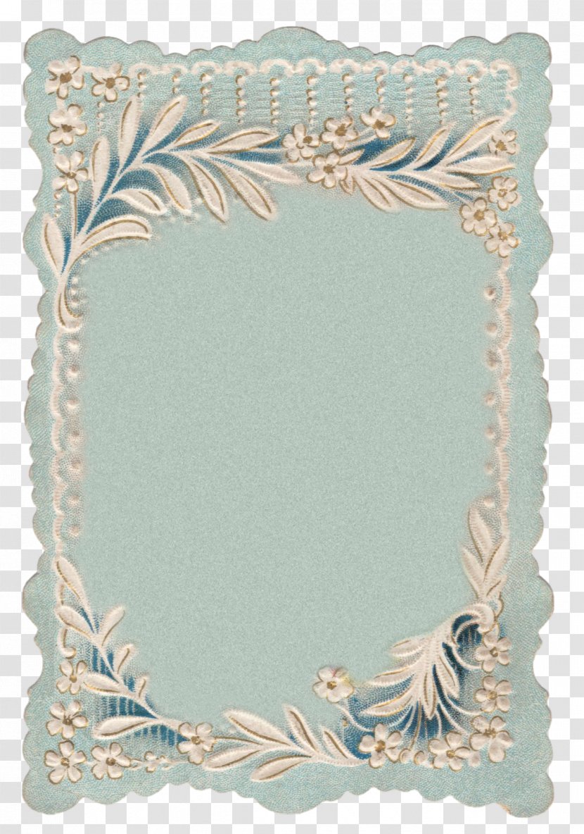 Turquoise Teal Picture Frames Rectangle - Greeting Card Background Transparent PNG