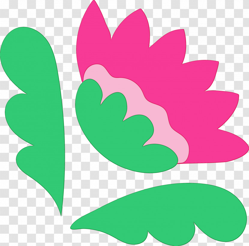 Cartoon Line Art Logo Petal Flower Transparent PNG