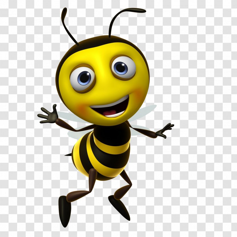 Honey Bee Cartoon Royalty-free Clip Art - Arthropod Transparent PNG