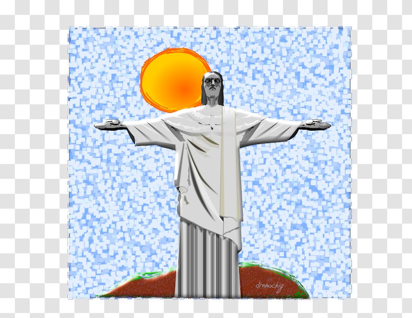 Christ The Redeemer Corcovado Carioca Aqueduct Statue Clip Art - Yellow - MÃ¡rio Bros Transparent PNG