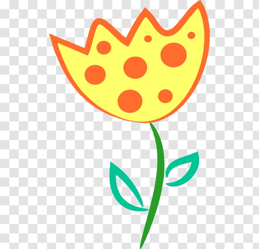 Drawing Flower Tulip Petal Plant Stem - Yellow - Clipart Transparent PNG
