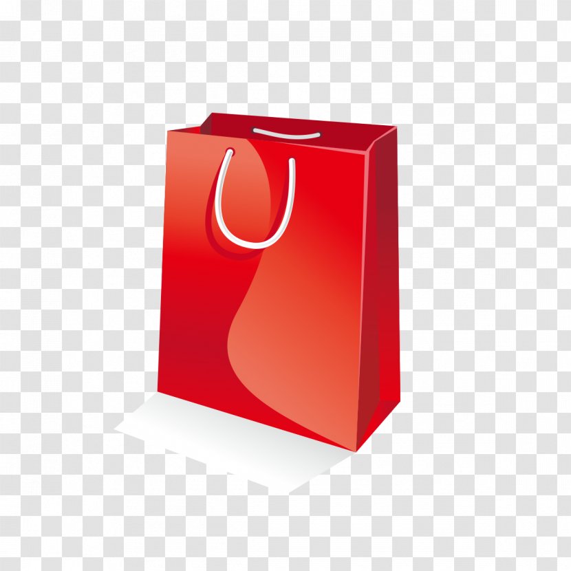 Red Packaging And Labeling Box Bag - Bags Transparent PNG