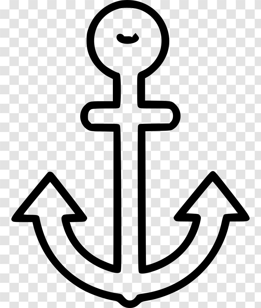 Anchor Graphic Design - Black And White Transparent PNG
