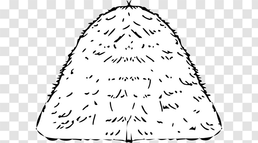 Haystack Black And White Clip Art - Cartoon - Hay Cliparts Transparent PNG