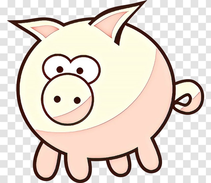 Miniature Pig Clip Art Cartoon - Drawing - Eye Transparent PNG