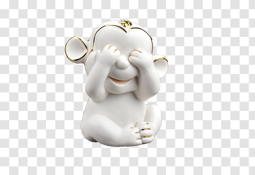 White Monkey - Art Transparent PNG