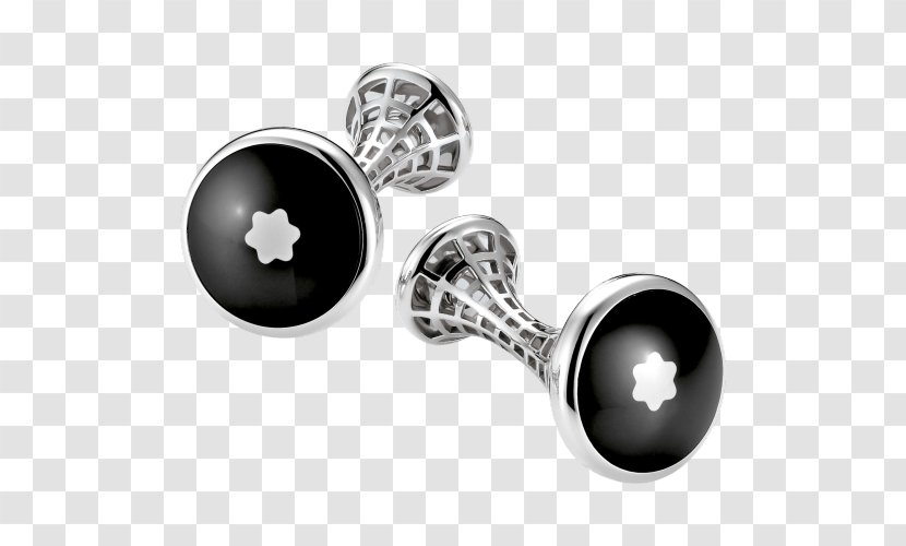 Cufflink Montblanc Jewellery Watch Meisterstück - Onyx Transparent PNG