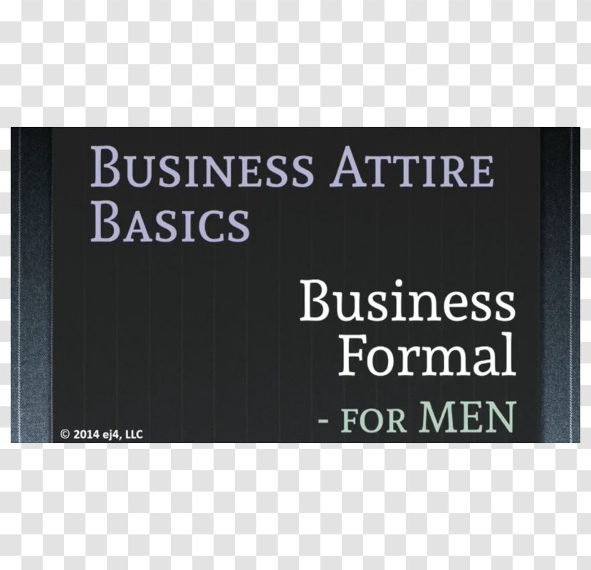 Informal Attire Brand Clothing Training Font - Formal For Men Transparent PNG