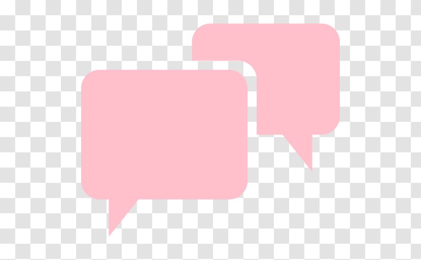 Speech Balloon Rectangle Brand - Pink Transparent PNG