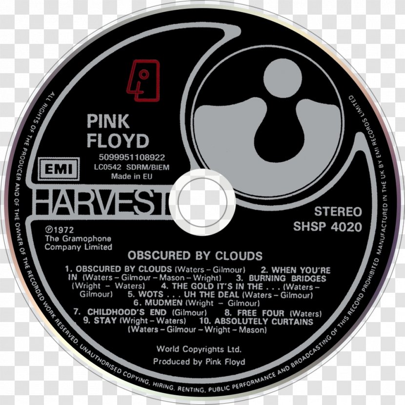 Going To Live In LA Radio Waves Pink Floyd Compact Disc - Syd Barrett - Obscured Transparent PNG