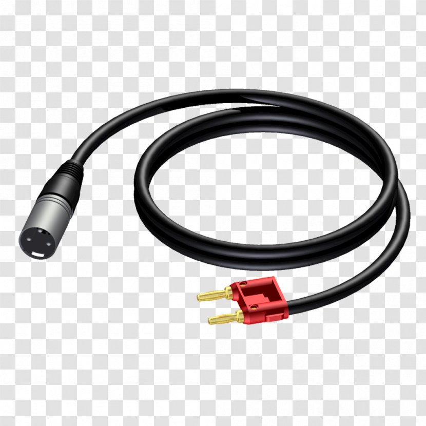 XLR Connector Speaker Wire Loudspeaker Electrical Cable RCA - Coaxial - Technology Transparent PNG
