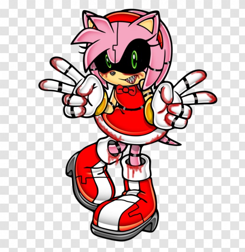 Amy Rose Sonic Adventure 2 & Knuckles Shadow The Hedgehog - Watercolor - 1001 Night Transparent PNG