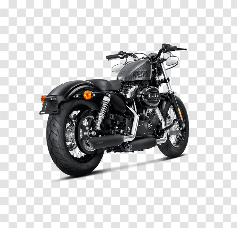 Exhaust System Tire Harley-Davidson Sportster Motorcycle Akrapovič - Automotive Transparent PNG