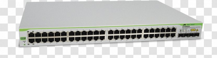 Allied Telesis Computer Network Small Form-factor Pluggable Transceiver Gigabit Ethernet Switch - Port Transparent PNG