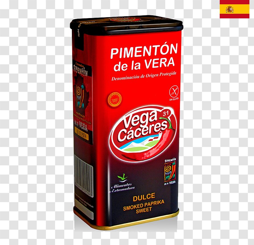 Spanish Cuisine PIMENTON DE LA VERA VEGACACERES Smoked Paprika Brand - Herbs And Spices Transparent PNG
