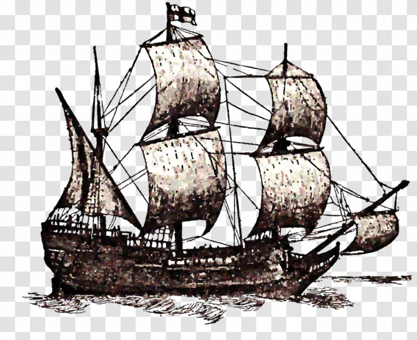Mayflower II Drawing Ship Clip Art - Galley - 14th Transparent PNG