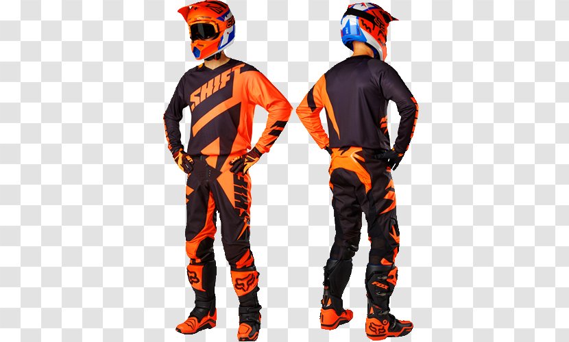 Yellow Blue Orange Fox Racing Red - Outerwear - Cross Transparent PNG