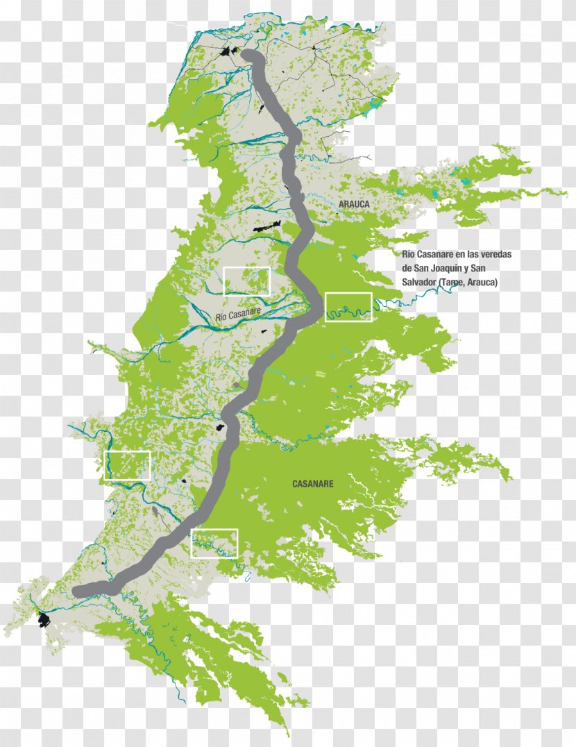 Arauca Department Map Río Casanare Biodiversity River Transparent PNG