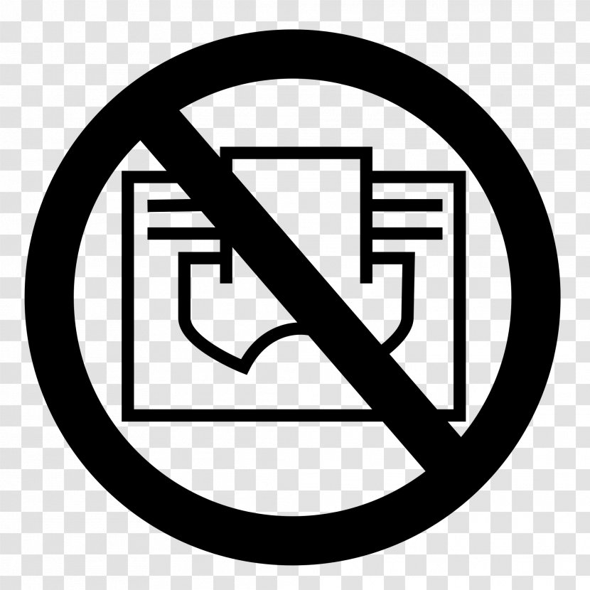 Paper No Symbol - Do Not Urinate Everywhere Transparent PNG