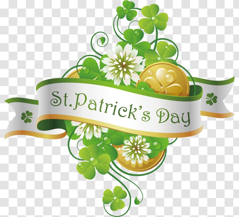 Ireland Saint Patricks Day Greeting Card Wish - Tree - Vector Clover Tag Transparent PNG