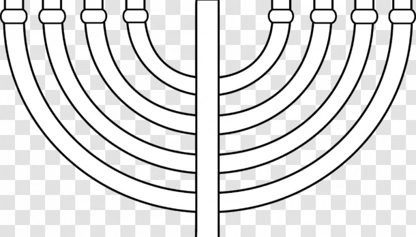 Temple In Jerusalem Menorah Hanukkah Judaism Coloring Book - Heart Transparent PNG