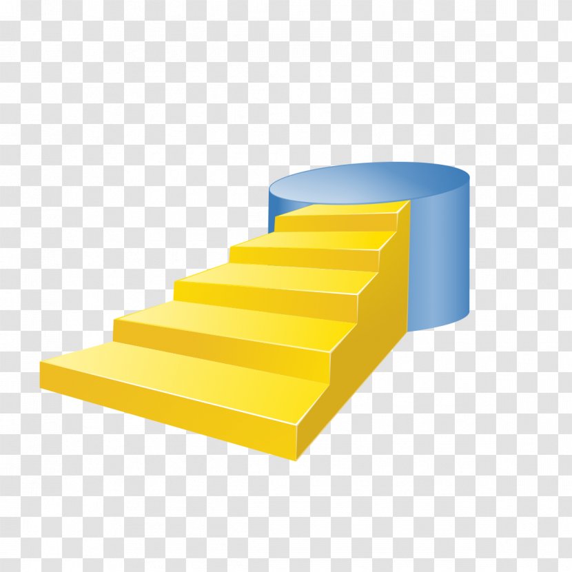 Yellow Stairs U53f0u9636 Icon - Handrail Transparent PNG