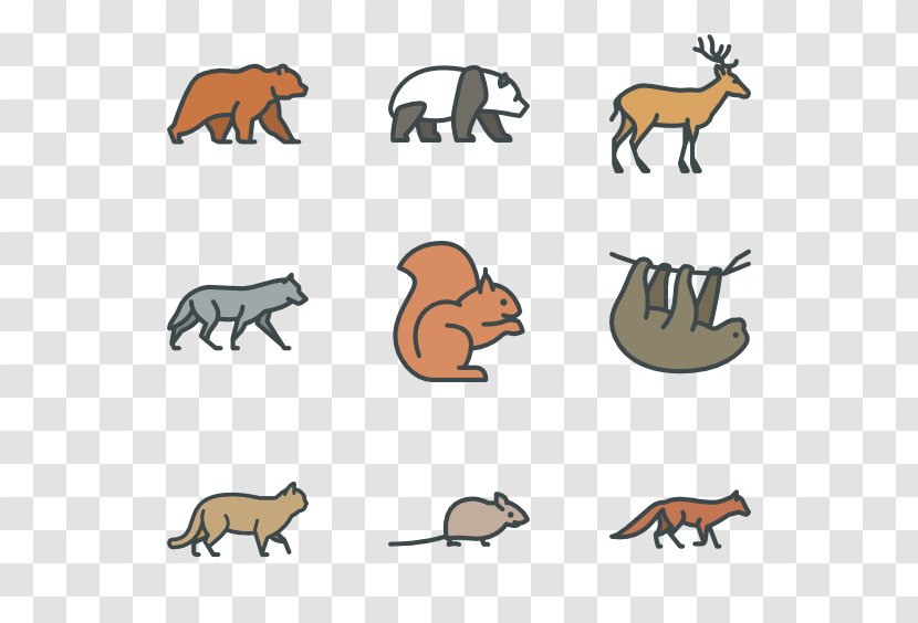 Clip Art - Cat Like Mammal - Forest Animal Transparent PNG