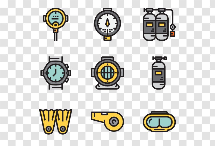 Underwater Diving Scuba Equipment Set Snorkeling - Dive Transparent PNG