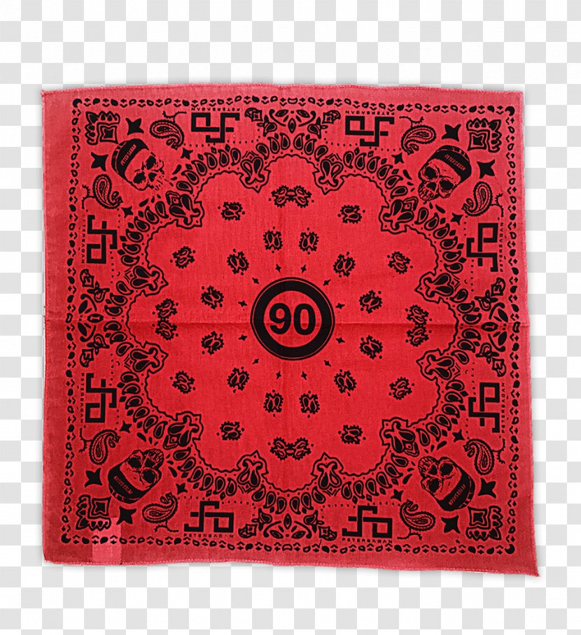 Visual Arts Place Mats Rectangle - Placemat - Red Bandana Transparent PNG