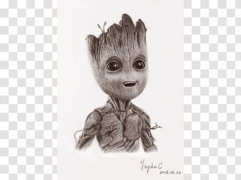 Mammal Fur Character White Fiction - Baby Groot Transparent PNG
