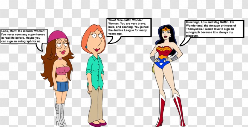 Lois Griffin Meg Wonder Woman Character Themyscira - Frame Transparent PNG