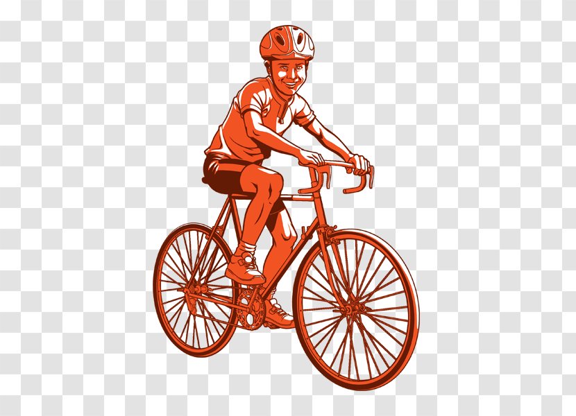 Orange - Bicycle Wheel - Male Frame Transparent PNG