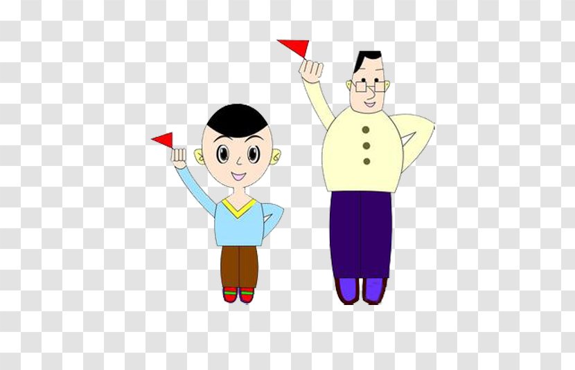 Illustration - Designer - Holding The Flag Of Big Son Transparent PNG