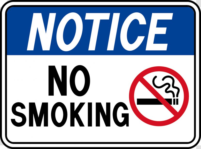 Smoking Ban Sign Hazard Occupational Safety And Health Administration - Cartoon - No Icon Transparent PNG
