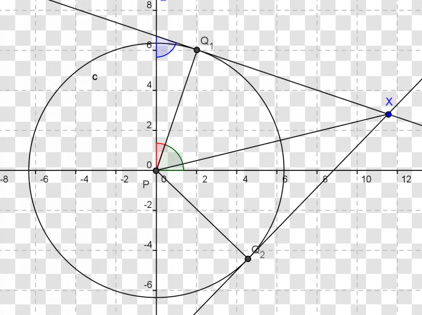 Angle Point Tangent Line - Mathematics Transparent PNG