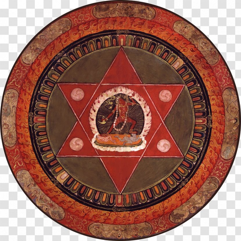 Sand Mandala Tibetan Buddhism Vajrayogini - Hexagram Transparent PNG