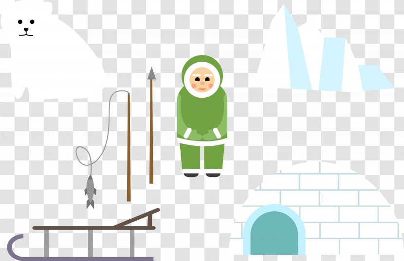 Angling Clip Art - Fictional Character - Vector Ice Fishing Transparent PNG