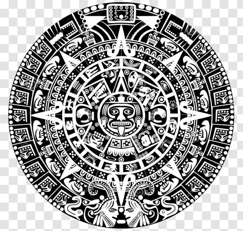 Maya Civilization Aztec Calendar Stone Mayan - Mesoamerican Long Count Transparent PNG