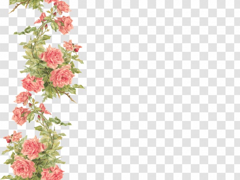 Desktop Wallpaper Flower Clip Art - Cenefa - Fuchsia Frame Transparent PNG