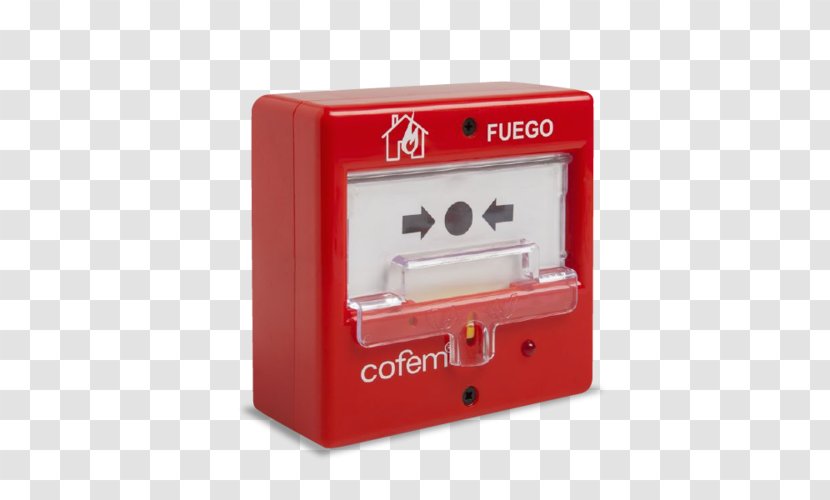 Manual Fire Alarm Activation Notification Appliance Conflagration Control Panel Protection - Security - Disparo Transparent PNG