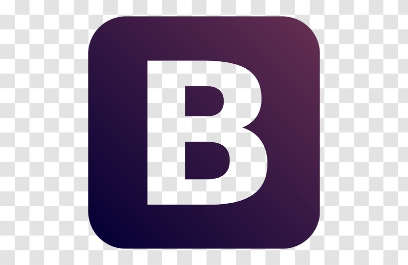 Bootstrap Clip Art Logo - Purple - Github Transparent PNG