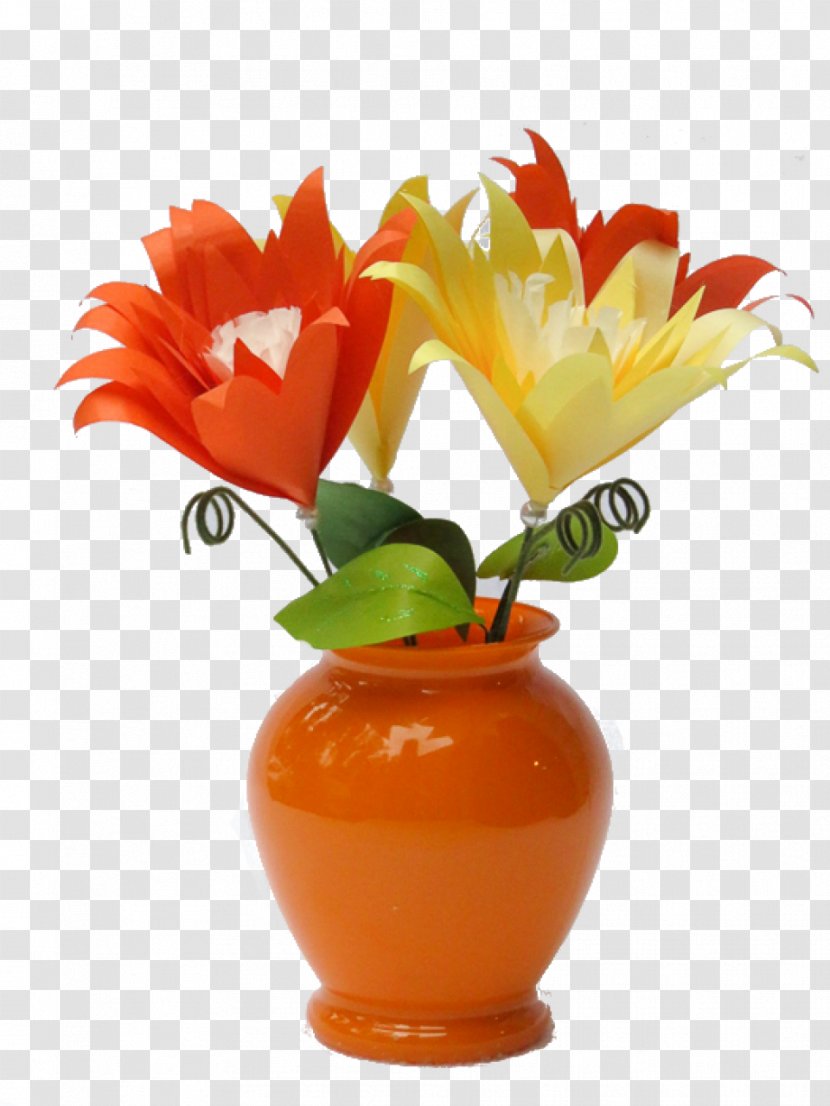 Cut Flowers Petal Vase Flower Bouquet - Ginger Transparent PNG