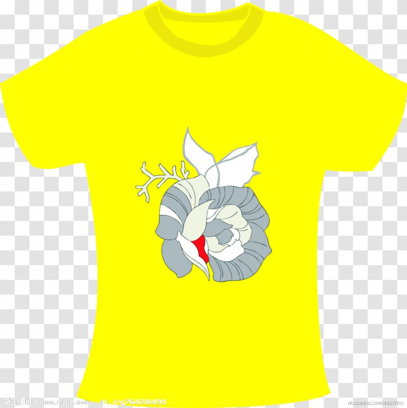 T-shirt Yellow Clothing Sleeve White - Vecteur Transparent PNG